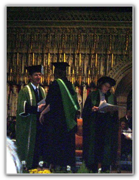 Gemma recieving her Uni Degree Nov 2006
